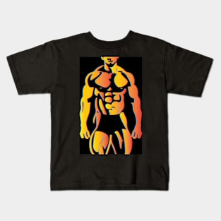 Male Physique Kids T-Shirt